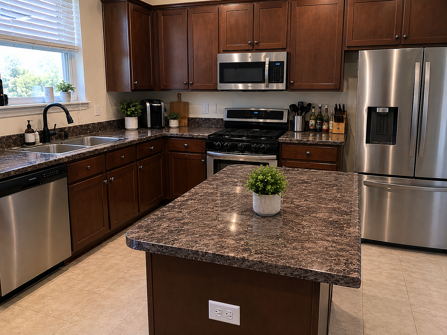 Kitchen after cleaning